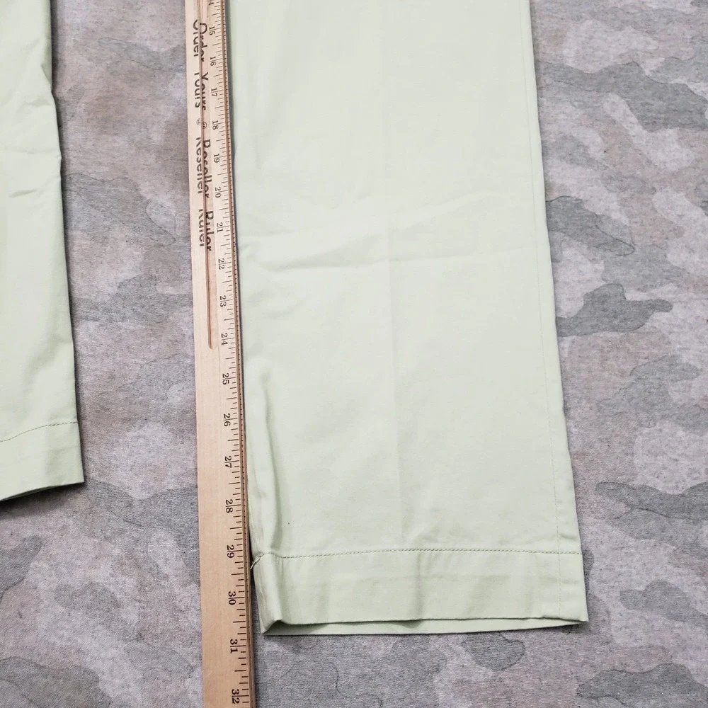 Polo Ralph Lauren Pants Mens 43x32 Green Stretch Straight Fit Pockets Chino
